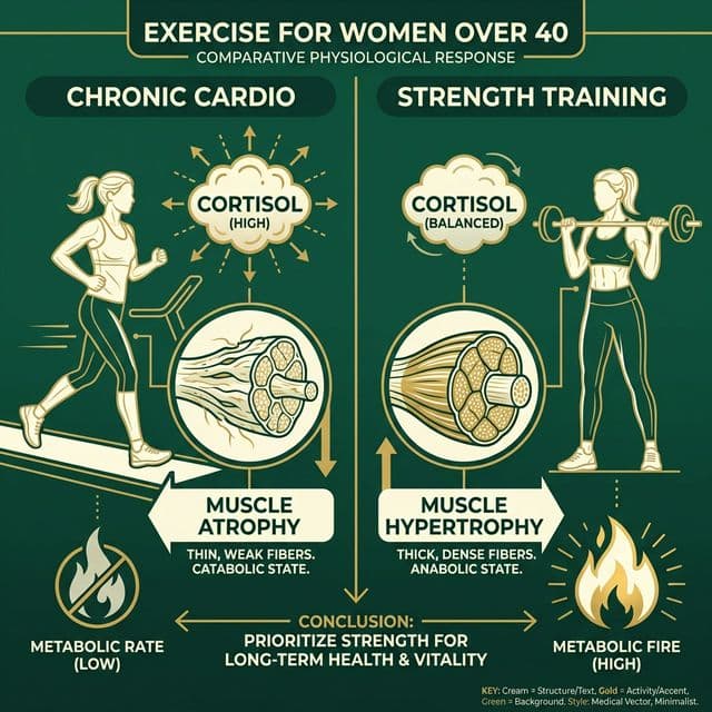 Cardio vs Strength Training Infographic