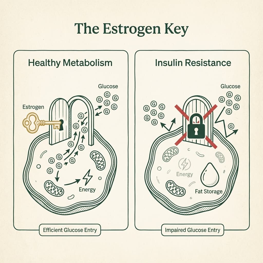 Diagram: Insulin Resistance and Estrogen