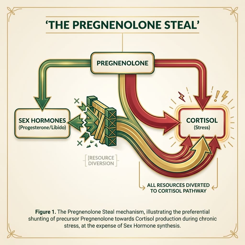 Diagram: The Pregnenolone Steal Pathway