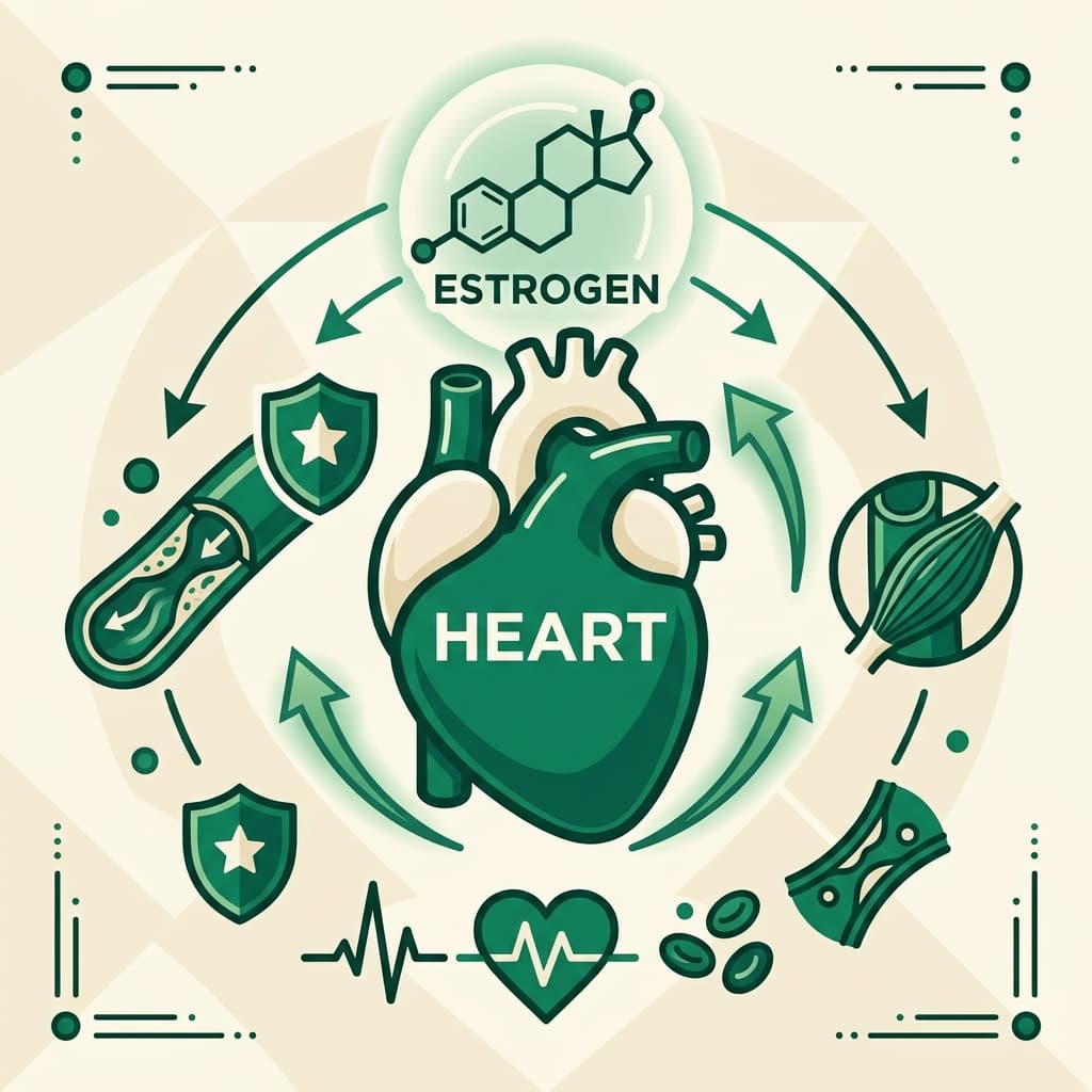 Estrogen Heart Health Infographic